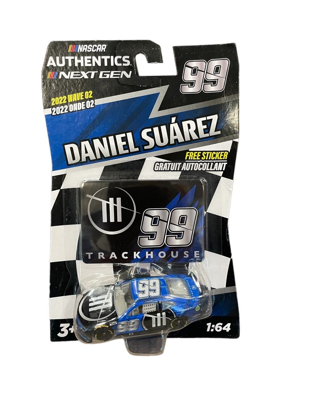 Daniel Suarez #99 Trackhouse 2022 Wave 2 NextGen Nascar Authentics 1/64 Die-Cast